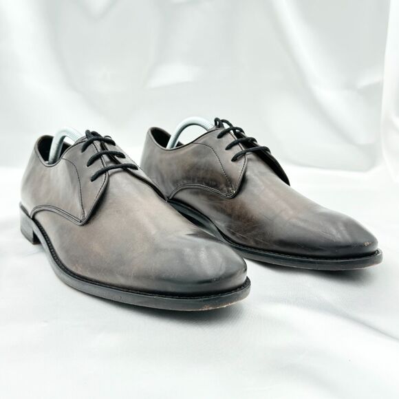 John Varvatos Distressed Brown Leather Derby Style Lace Up Dress Shoes Size 9M main image 13